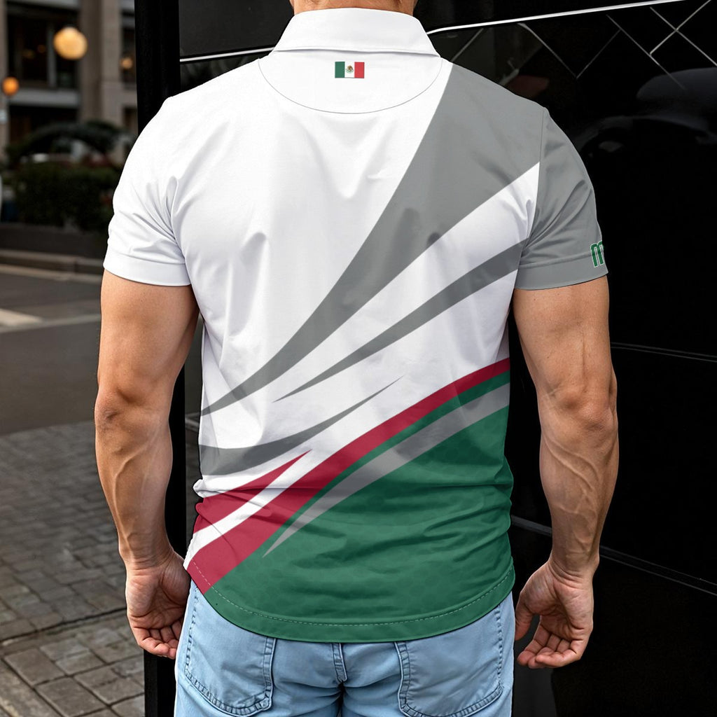 Polo México Casual Deportiva con Escudo Nacional
