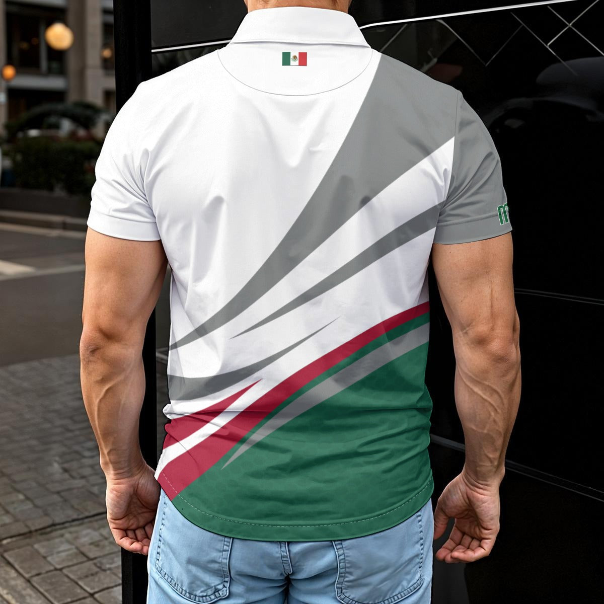 Polo México Casual Deportiva con Escudo Nacional