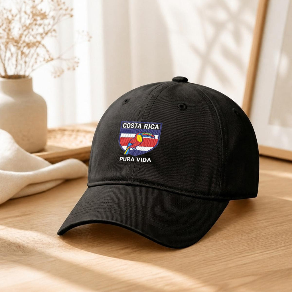 Gorra de Costa Rica Bordada Premium Pura Vida de Algodón Estilo Casual