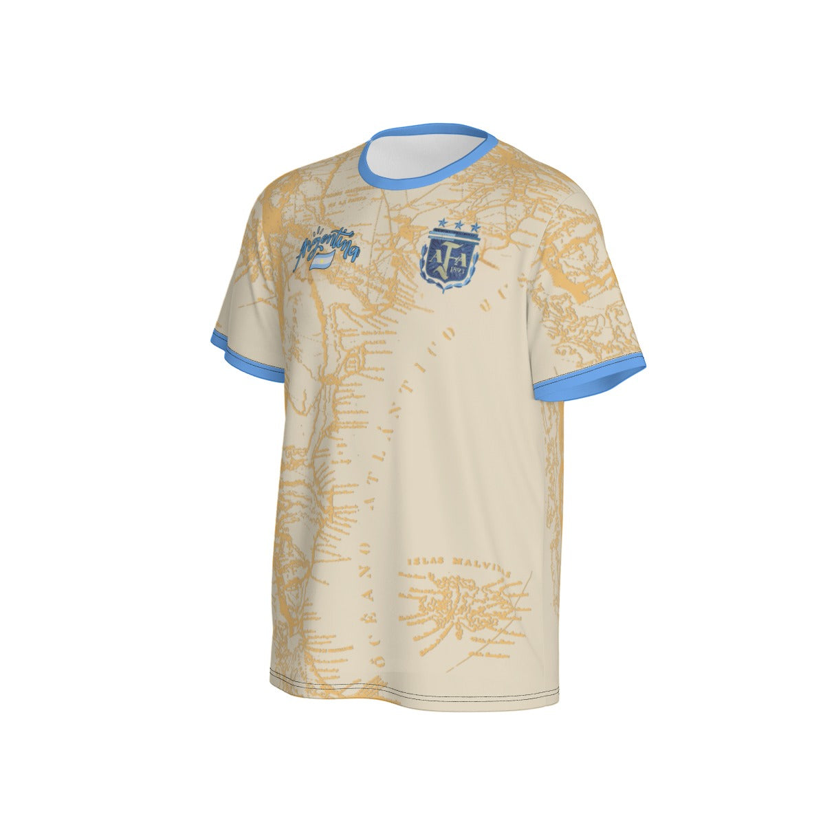 Camiseta Argentina Streetwear Mapa Nacional – Hombre