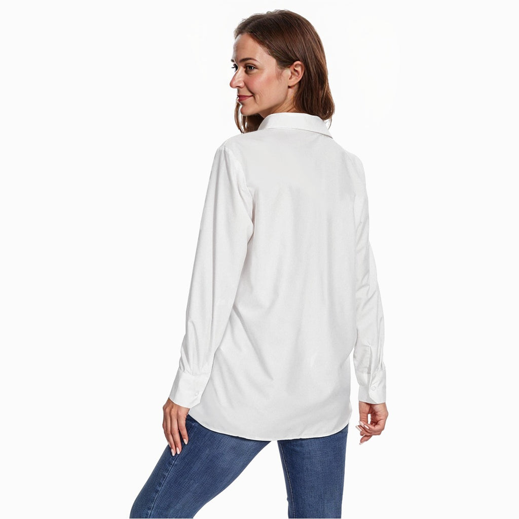 Camisa manga larga mujer Honduras con guacamayas coloridas estilo elegante casual