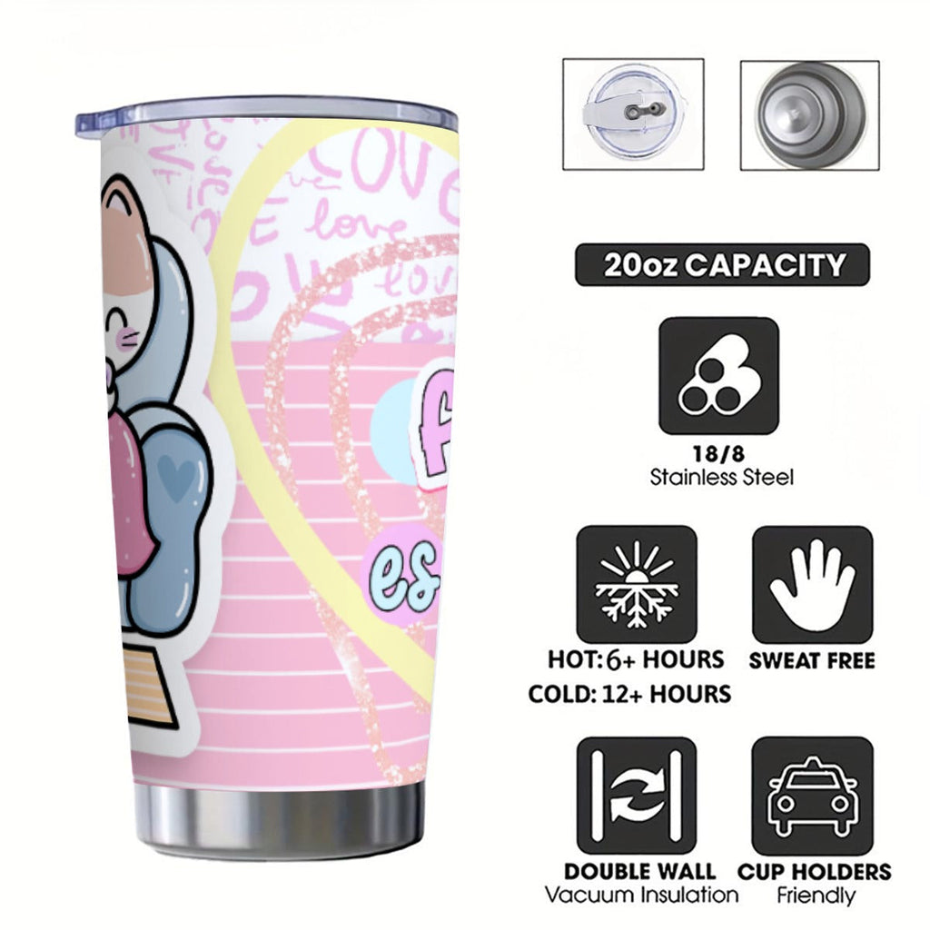 Tumbler - Taza Mi Té Favorito es Tenerte a Mi Lado – Colección San Valentin