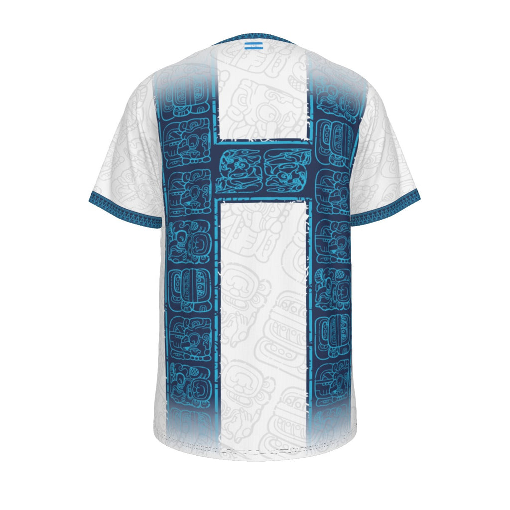Camiseta Honduras Maya Cultural – Símbolos Ancestrales Blanca