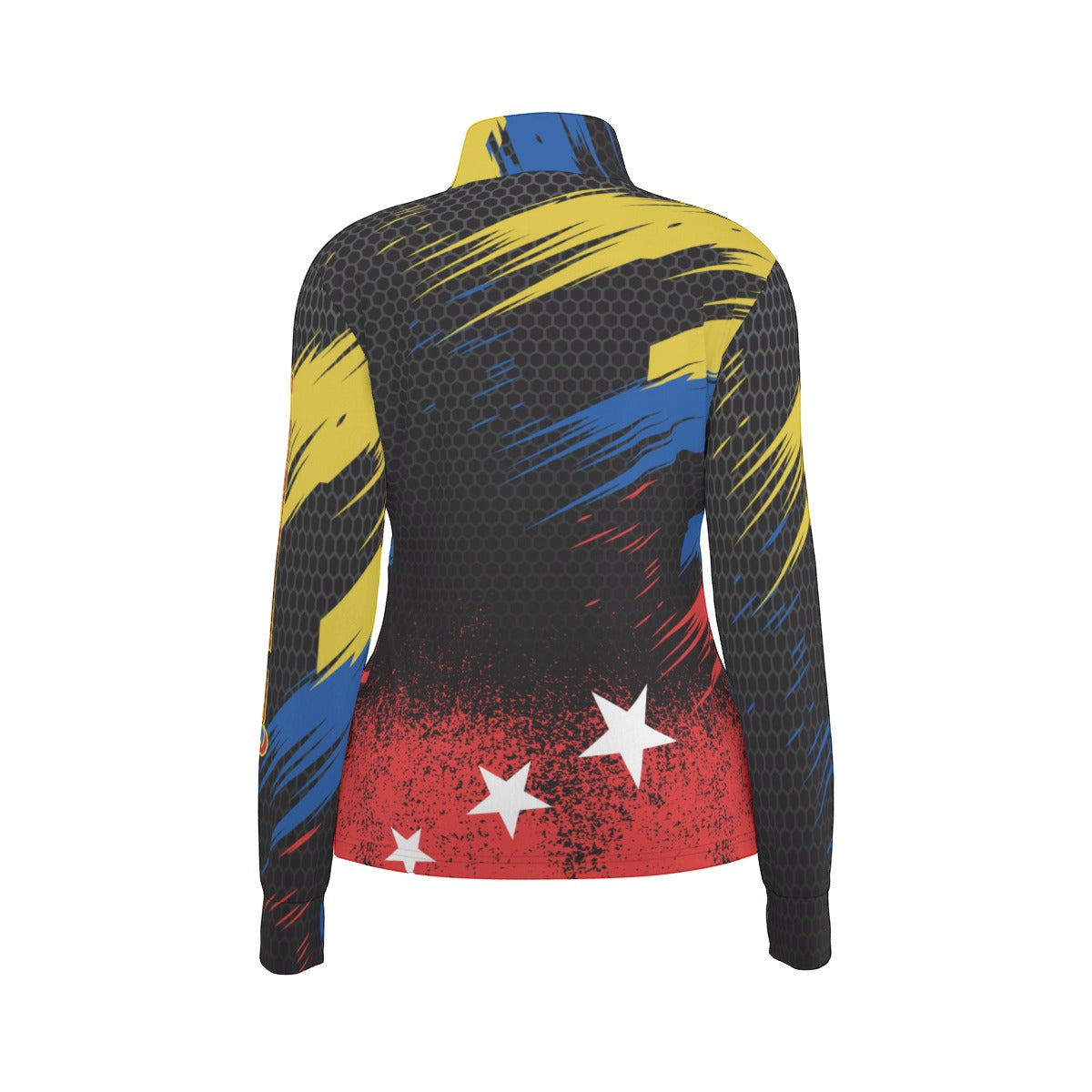 Chaqueta Venezuela Tricolor Textura Deportiva Mujer