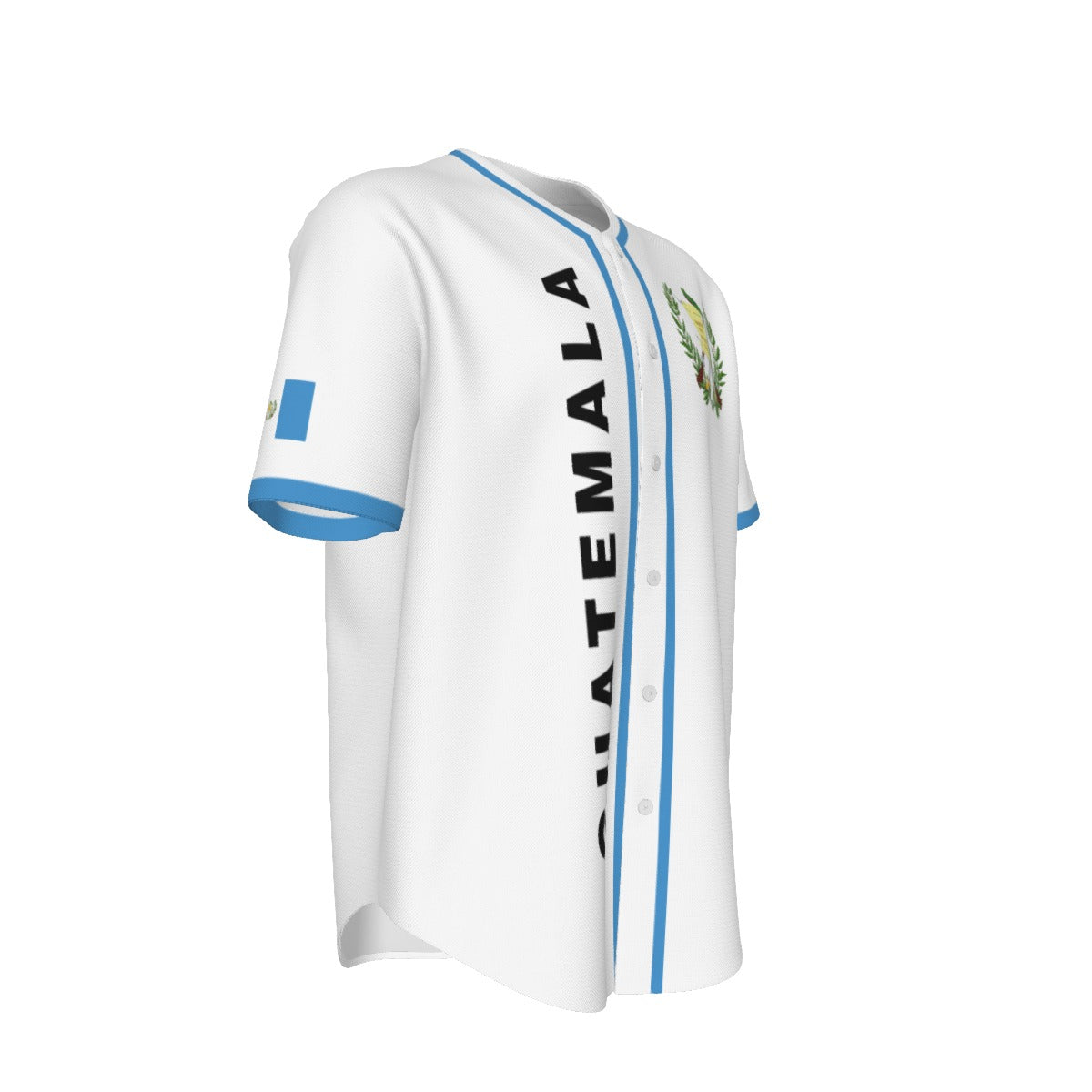 Jersey de Béisbol Guatemala Blanco Estilo Deportivo con Orgullo Nacional