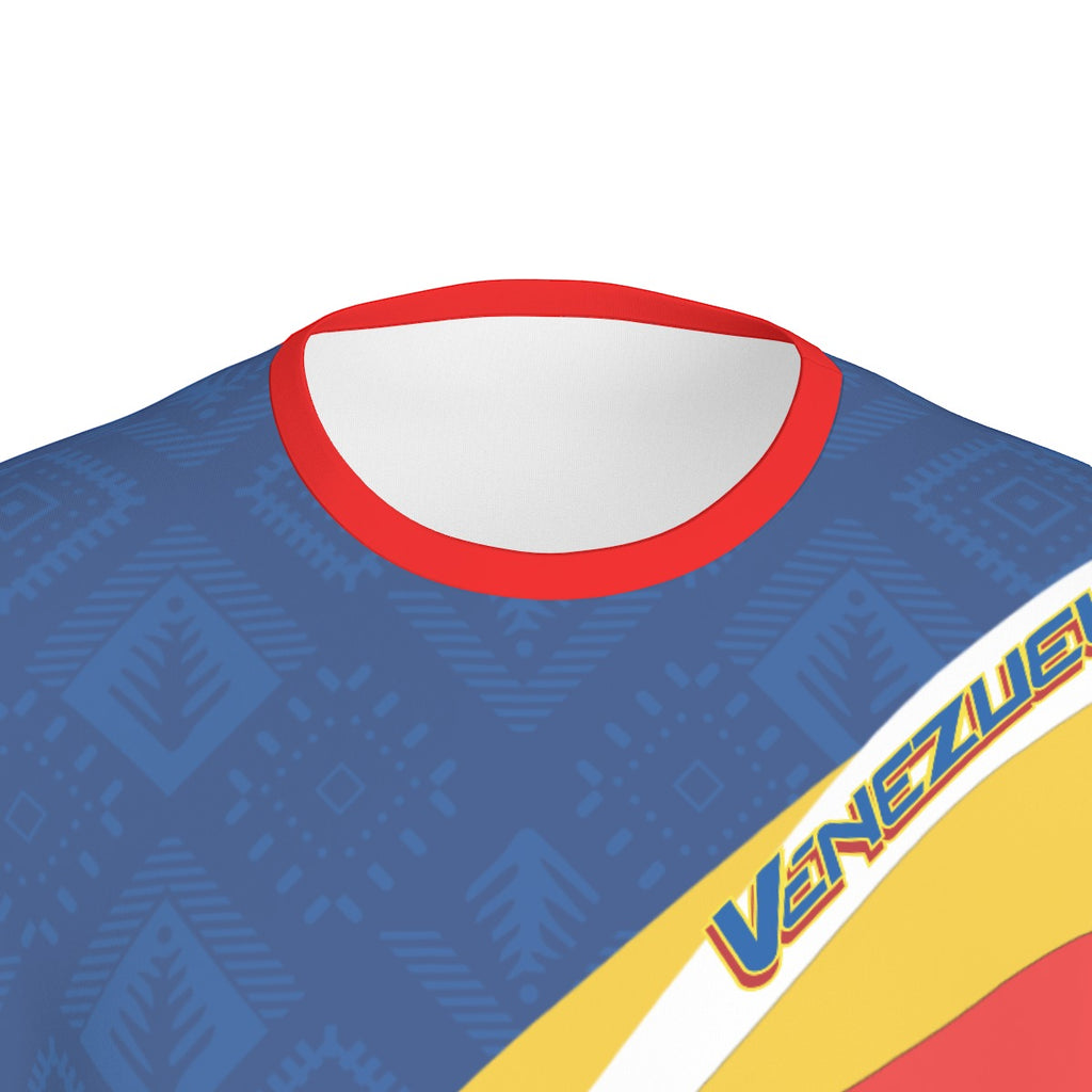 Camiseta Venezuela Patriótica – Escudo Nacional Tricolor Unisex
