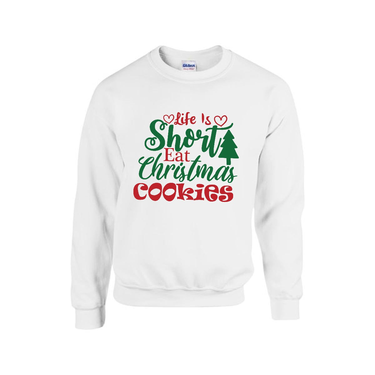 Sudadera Navideña Life Is Short Eat Christmas Cookies