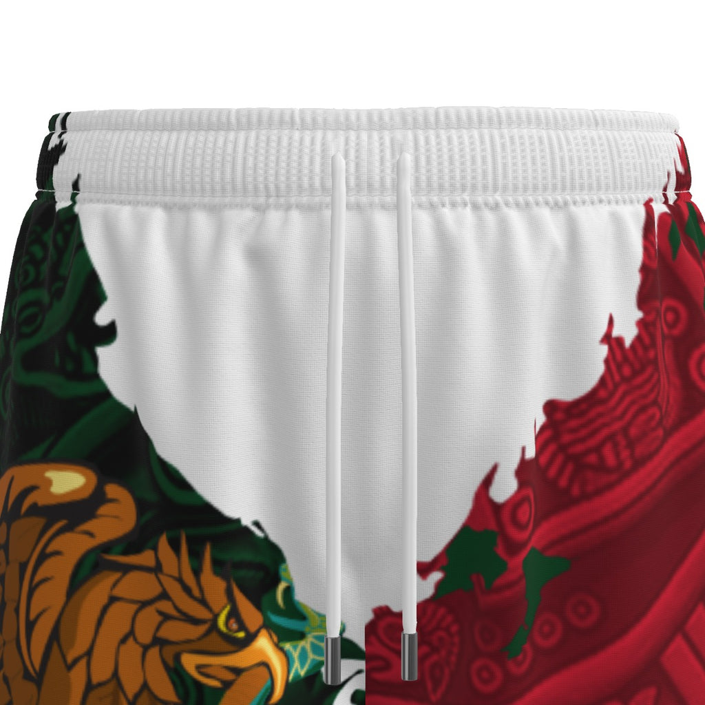 Conjunto Hawaiano Mexico Aguila Nacional Camisa y Short Hombre