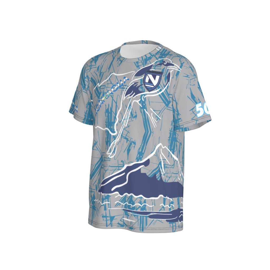 Camiseta Nicaragua Streetwear Simbolos Nacionales  – Espíritu Azul Hombre