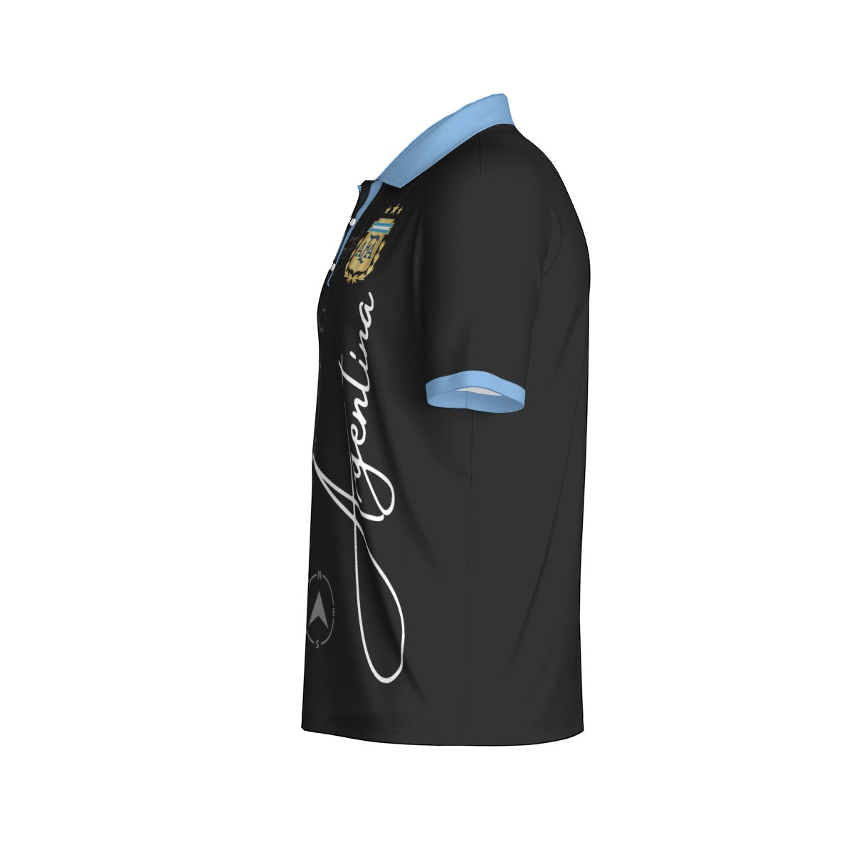 Camiseta Tipo Polo Argentina Mapa – Identidad Nacional (Hombre)