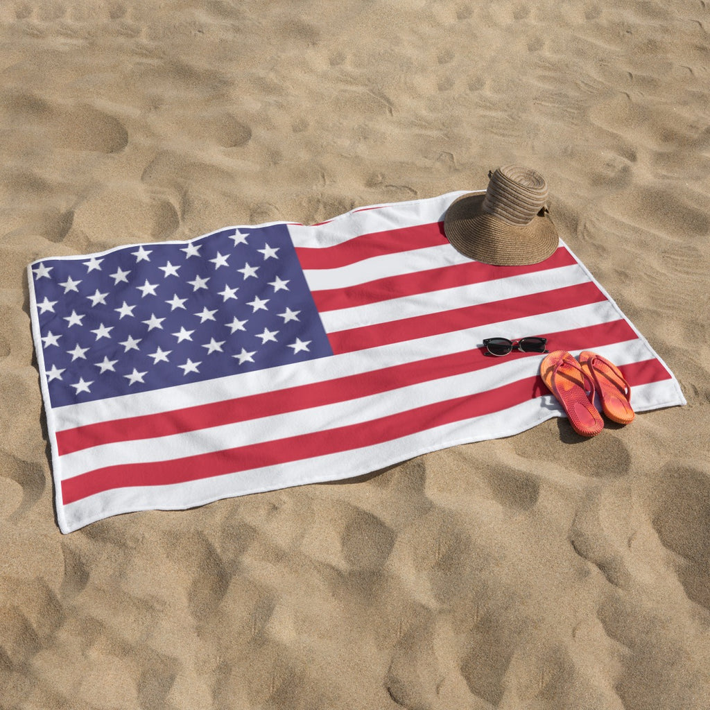 Toalla de Playa USA Poliéster Diseño Bandera Americana