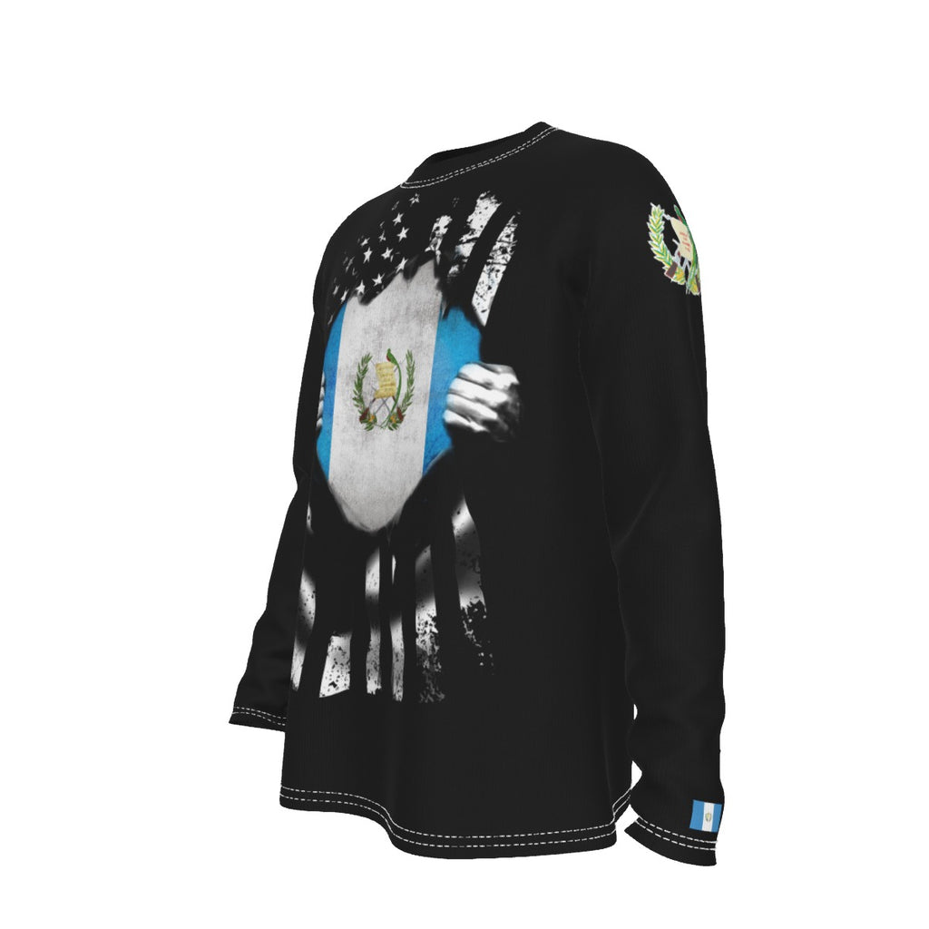 Camiseta Manga Larga Guatemala Orgullo Nacional Hombre