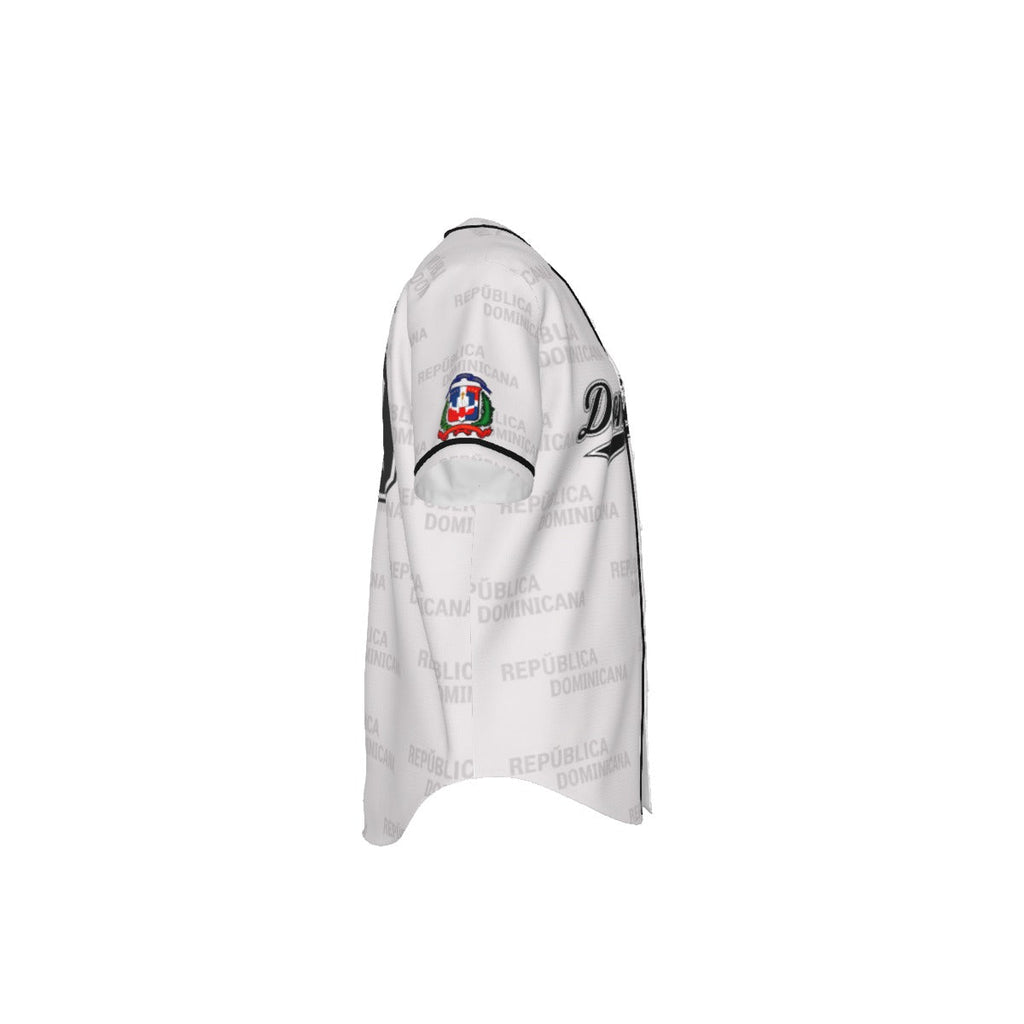 Camiseta Tipo Jersey Béisbol Dominicana Personalizable con Nombre y Número