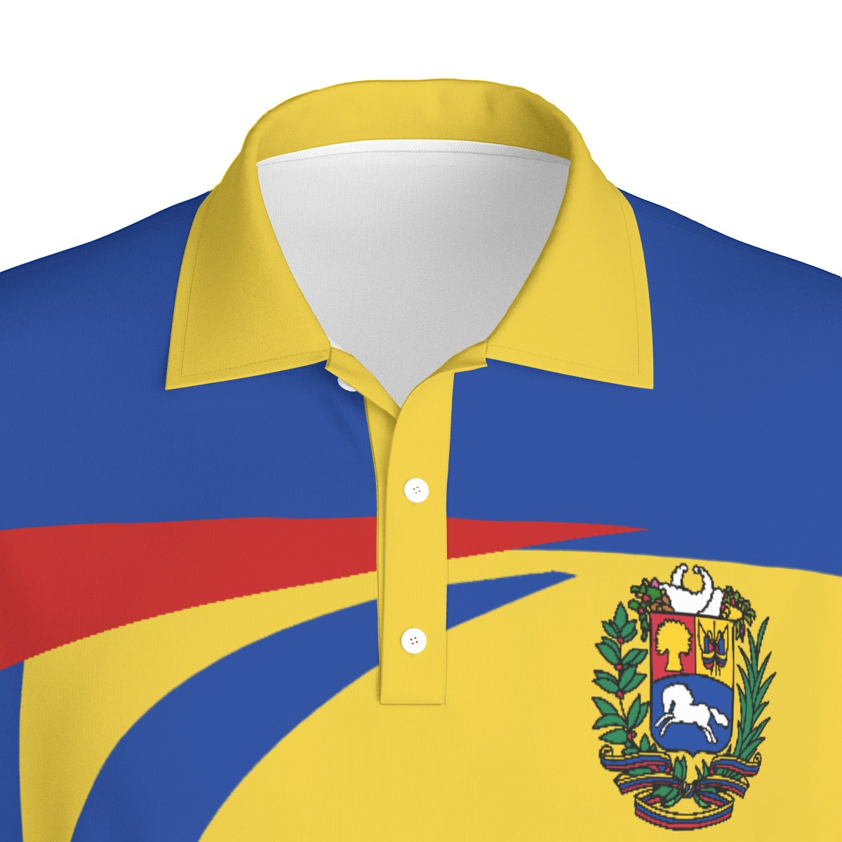 Camisa Polo Venezuela Escudo Patriótica – Mapa y Tricolor Nacional Hombre