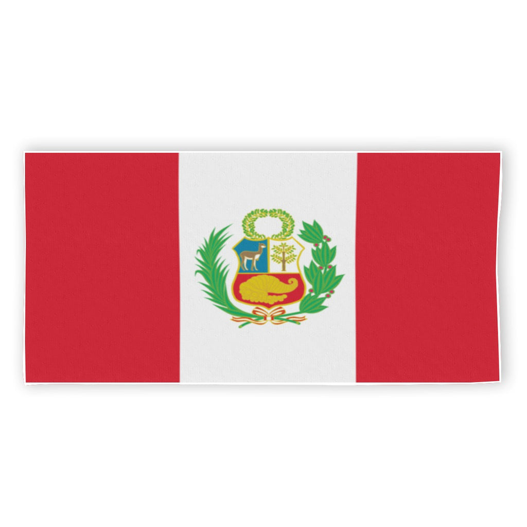 Toalla de Playa Perú Poliéster Diseño Bandera Peruana