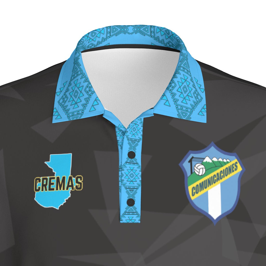 Camiseta Tipo Polo Guatemala Comunicaciones /Cremas Streetwear – Estilo Urbano Deportivo (Hombre)