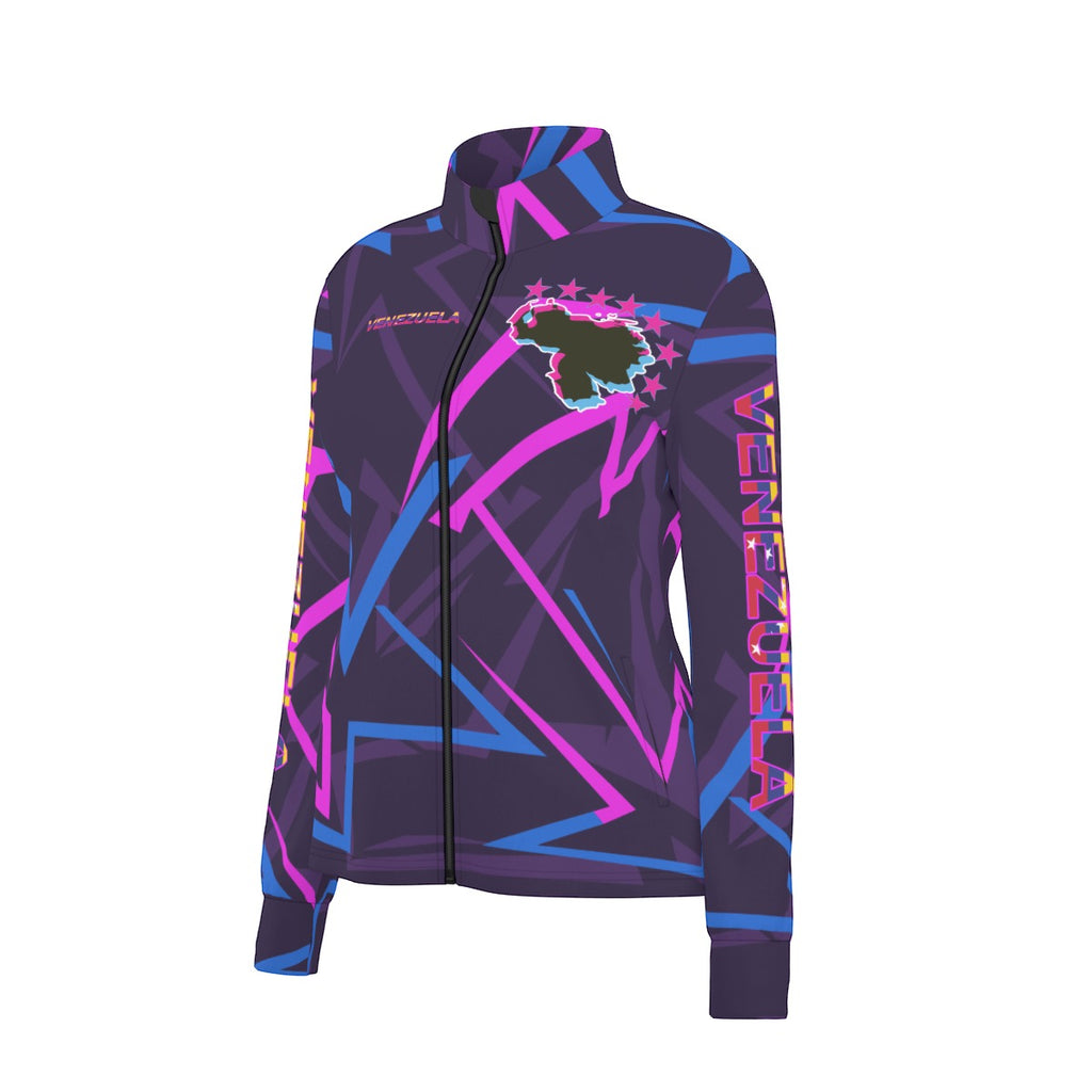 Chaqueta Venezuela Geométrica Neon Deportiva Mujer