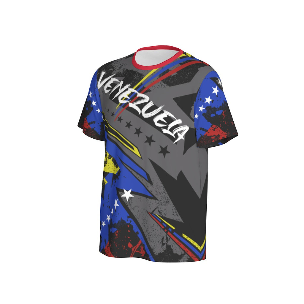 Camiseta Venezuela Streetwear Tricolor – Energía Urbana Hombre