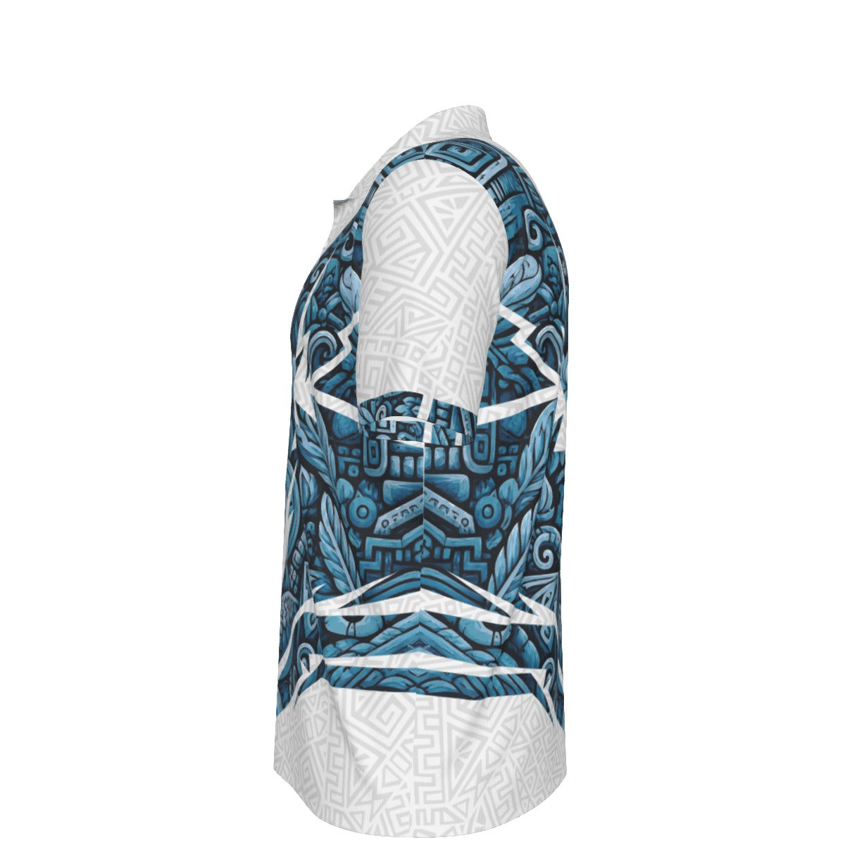 Camisa Tipo Polo de Guatemala Deportiva Premium con Diseño de Patrón Maya Cultural