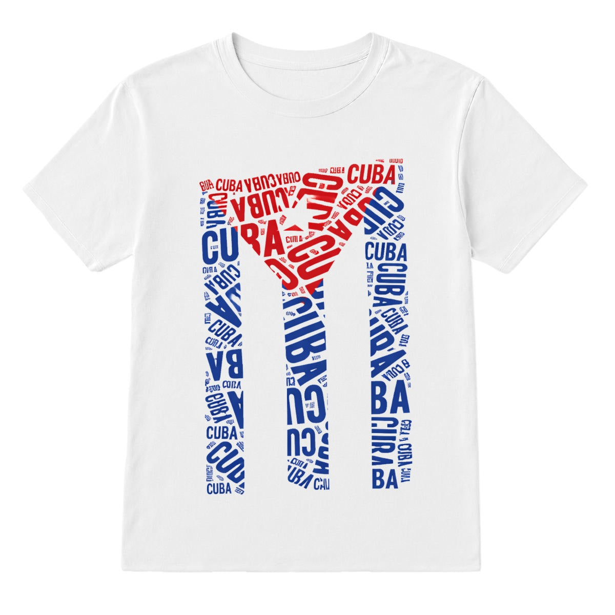 Camiseta Cuba bandera diseño moderno