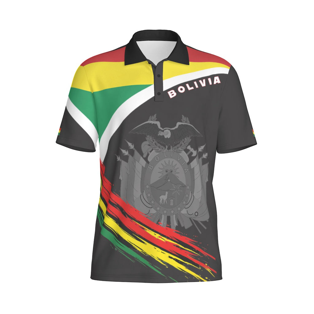 Polo Deportivo Bolivia Hombre –Diseño Patriótico