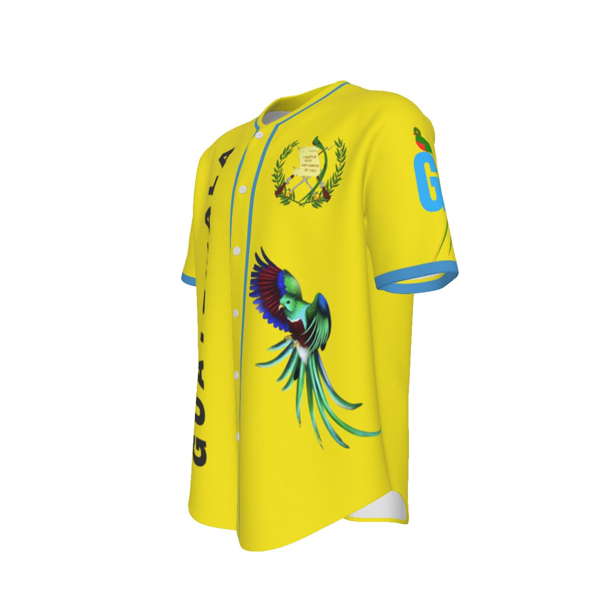 Jersey de Béisbol Guatemala Amarillo  Edición Quetzal