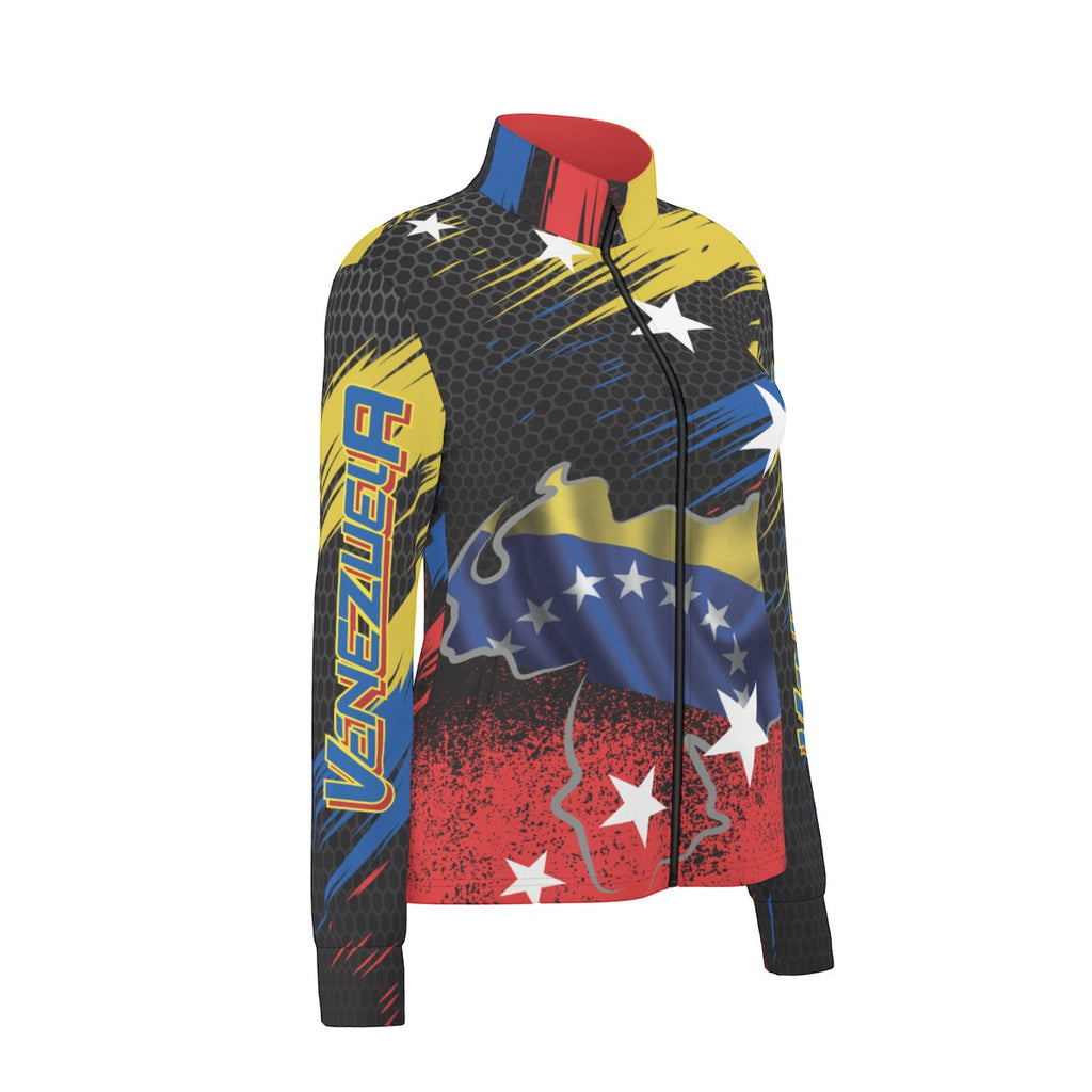 Chaqueta Venezuela Tricolor Textura Deportiva Mujer
