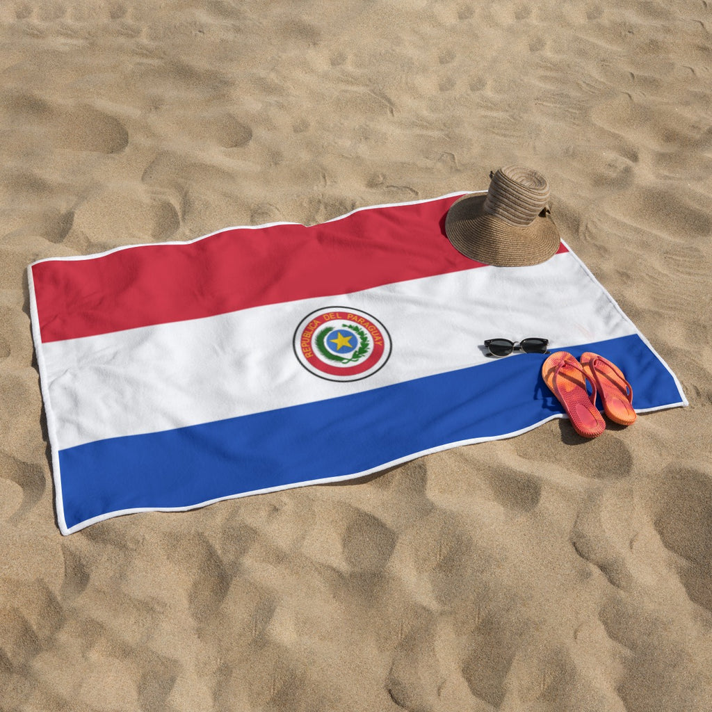 Toalla de Playa Paraguay Poliéster Diseño Bandera Paraguaya