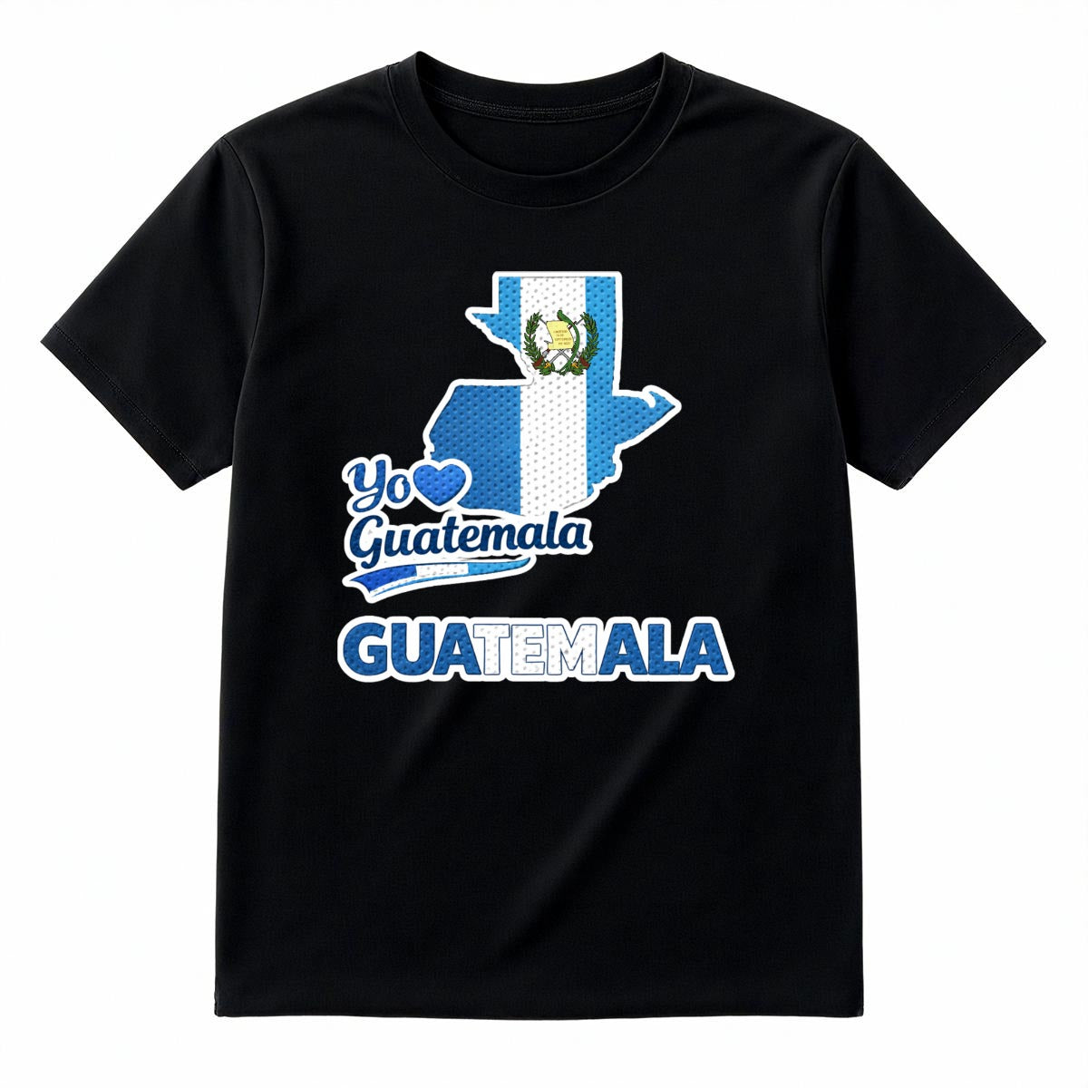 Camiseta Guatemala Yo Amo Guatemala Diseño Patriótico Mapa Bandera