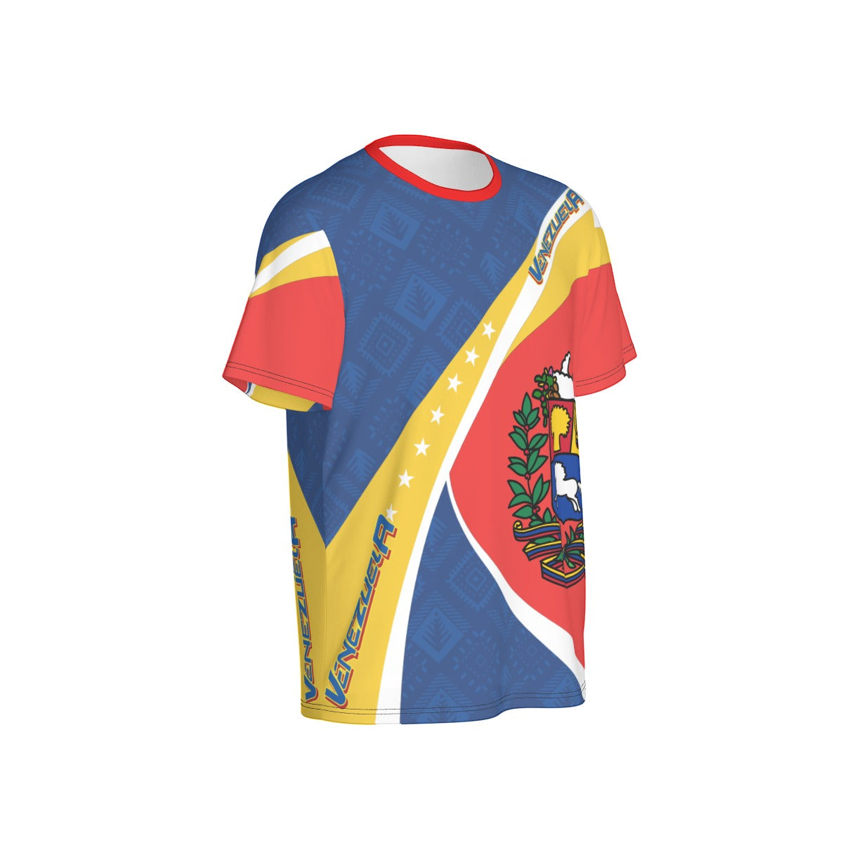 Camiseta Venezuela Patriótica – Escudo Nacional Tricolor Unisex