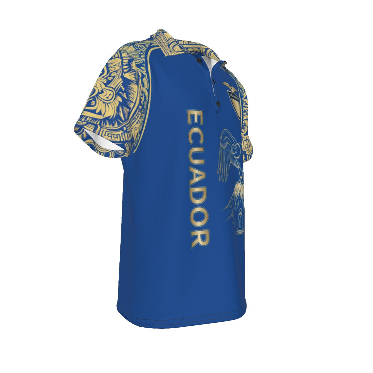 Polo de Ecuador Cóndor e Iconografía Ancestral Oro