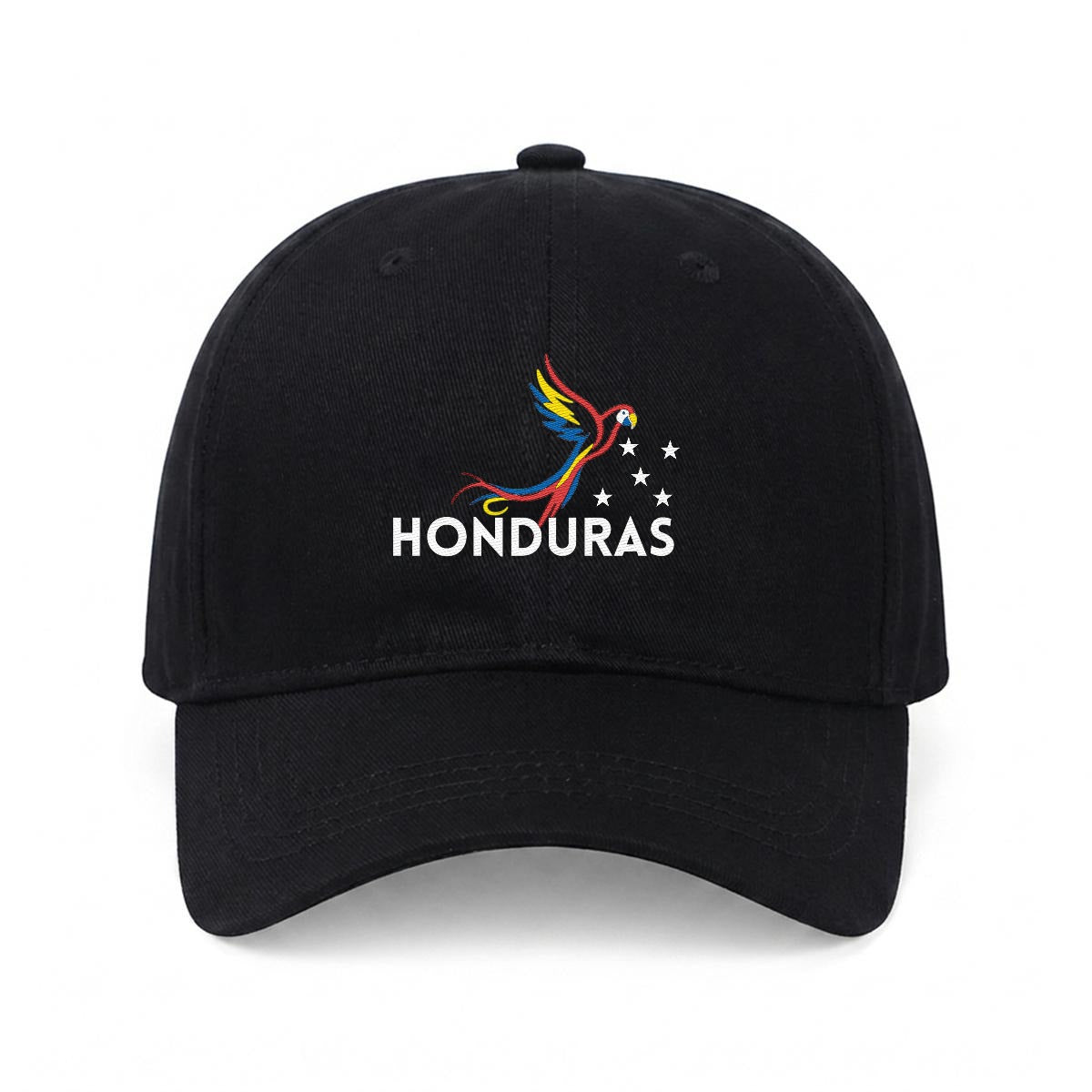 Gorra de Honduras Bordada Premium Guacamaya de Algodón Estilo Casual