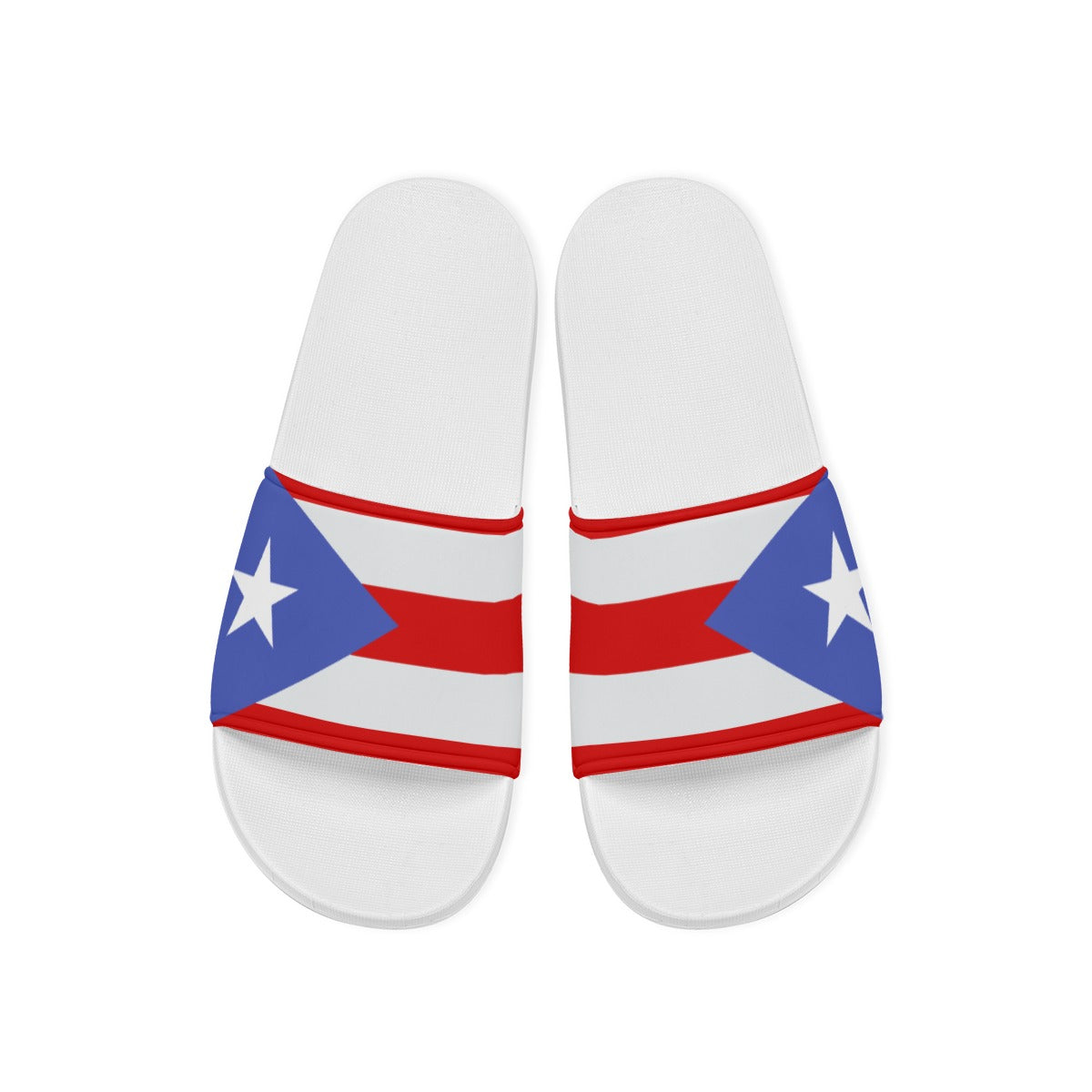 Sandalias Hombre Puerto Rico Antideslizantes Diseño Bandera Puertorriqueña