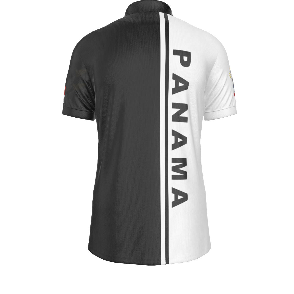 Polo Deportivo Panama  Bicolor Blanco y Negro