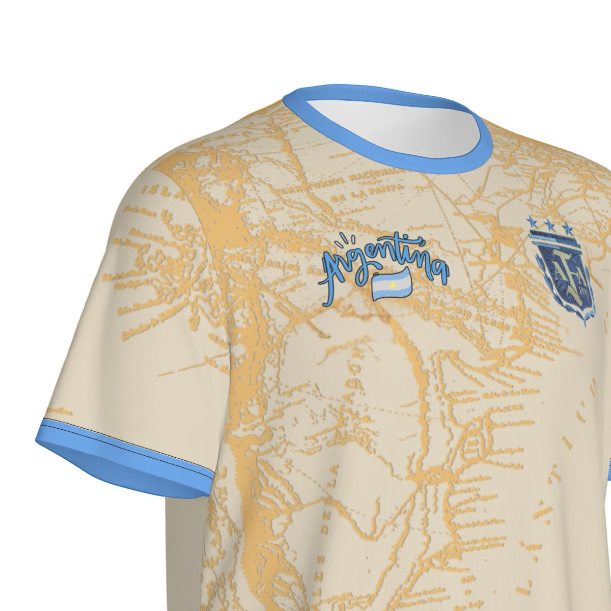 Camiseta Argentina Streetwear Mapa Nacional – Hombre