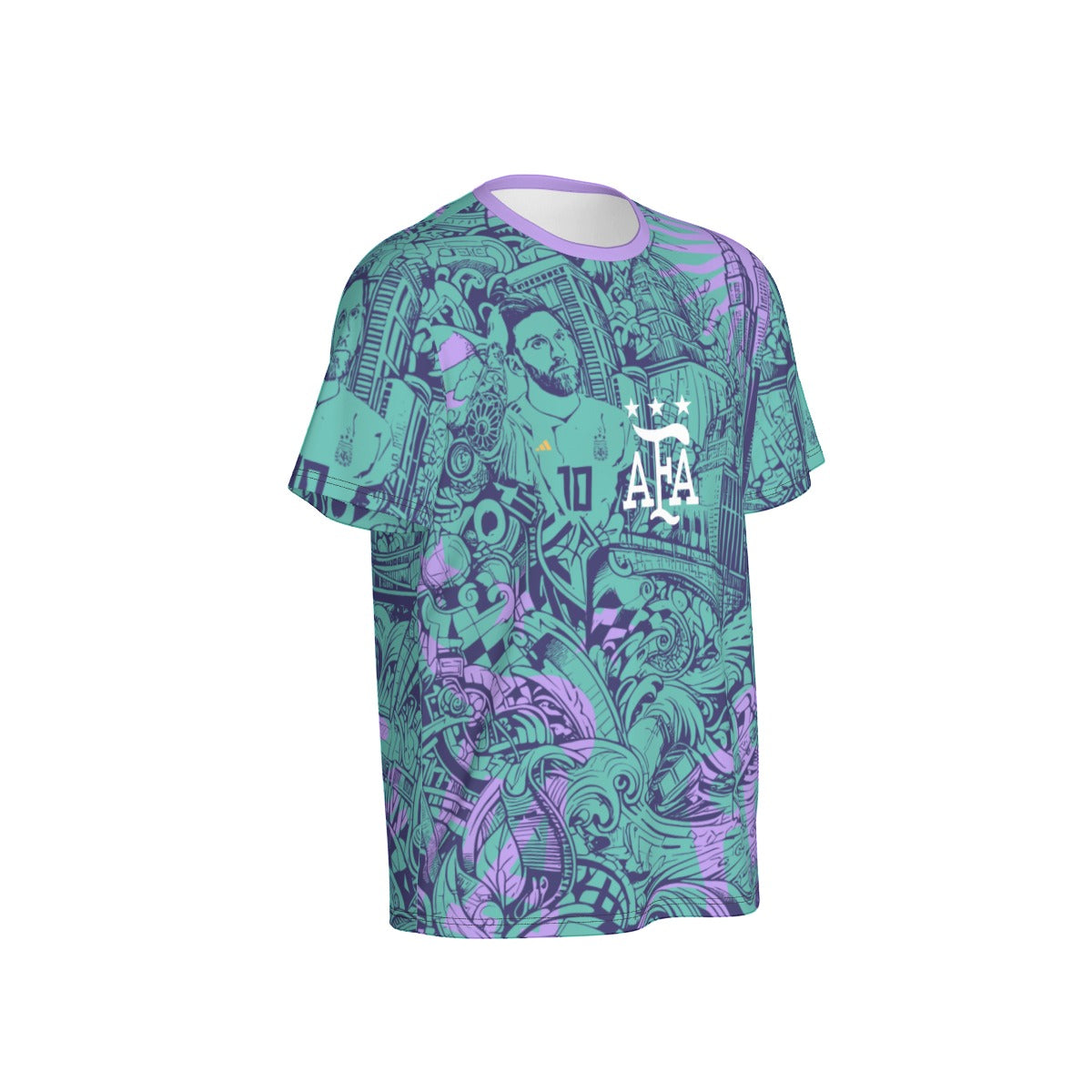Camiseta Argentina Streetwear Nº10 – Estilo Leyenda Messi Hombre