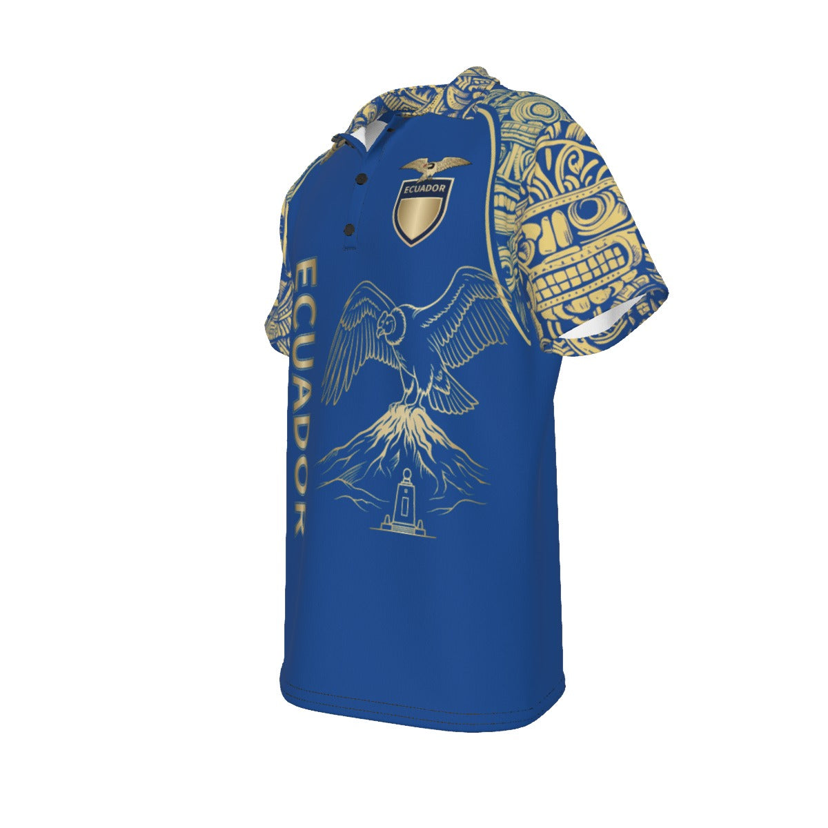 Polo de Ecuador Cóndor e Iconografía Ancestral Oro