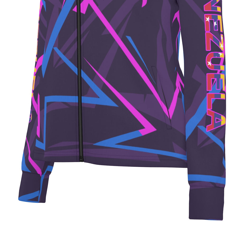 Chaqueta Venezuela Geométrica Neon Deportiva Mujer