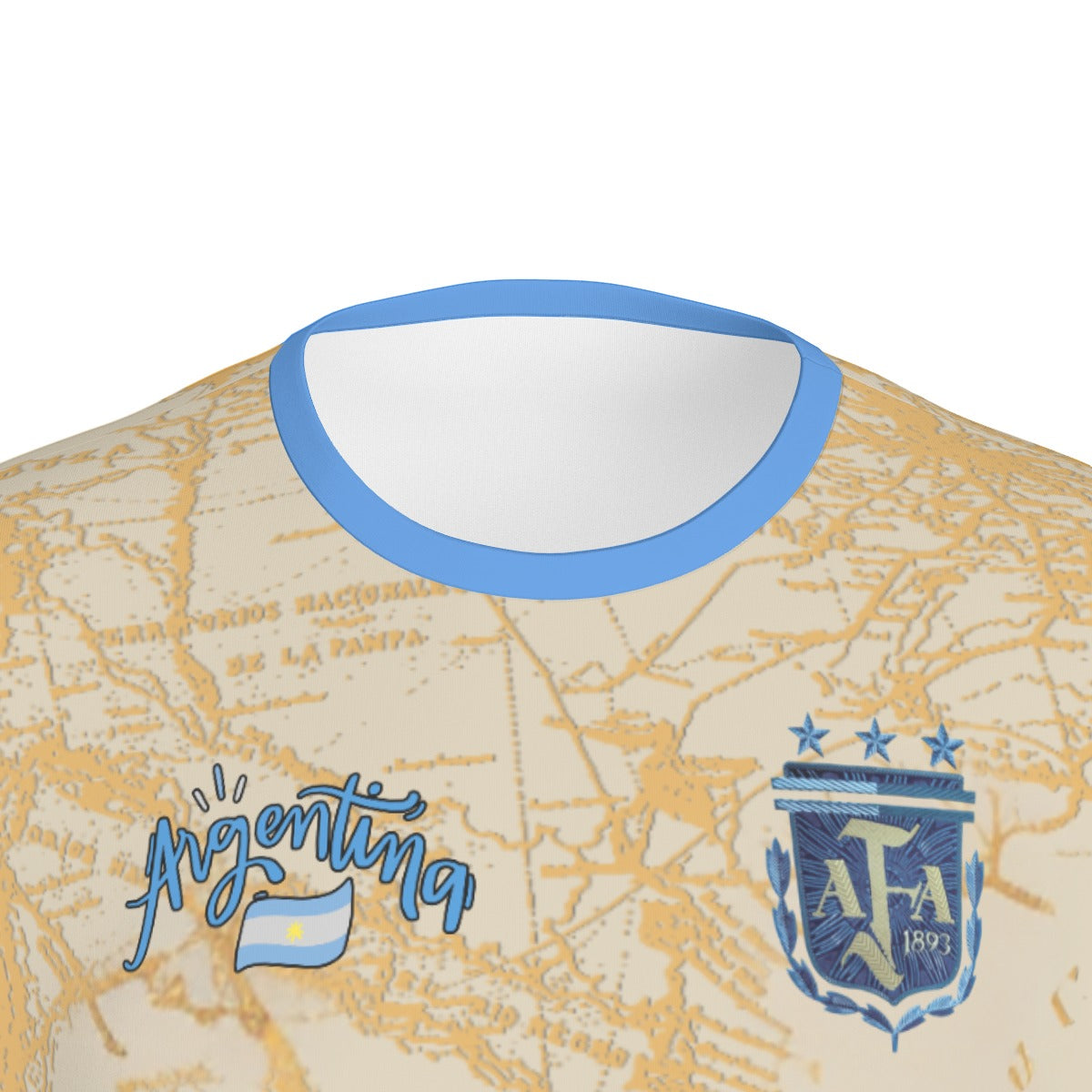 Camiseta Argentina Streetwear Mapa Nacional – Hombre