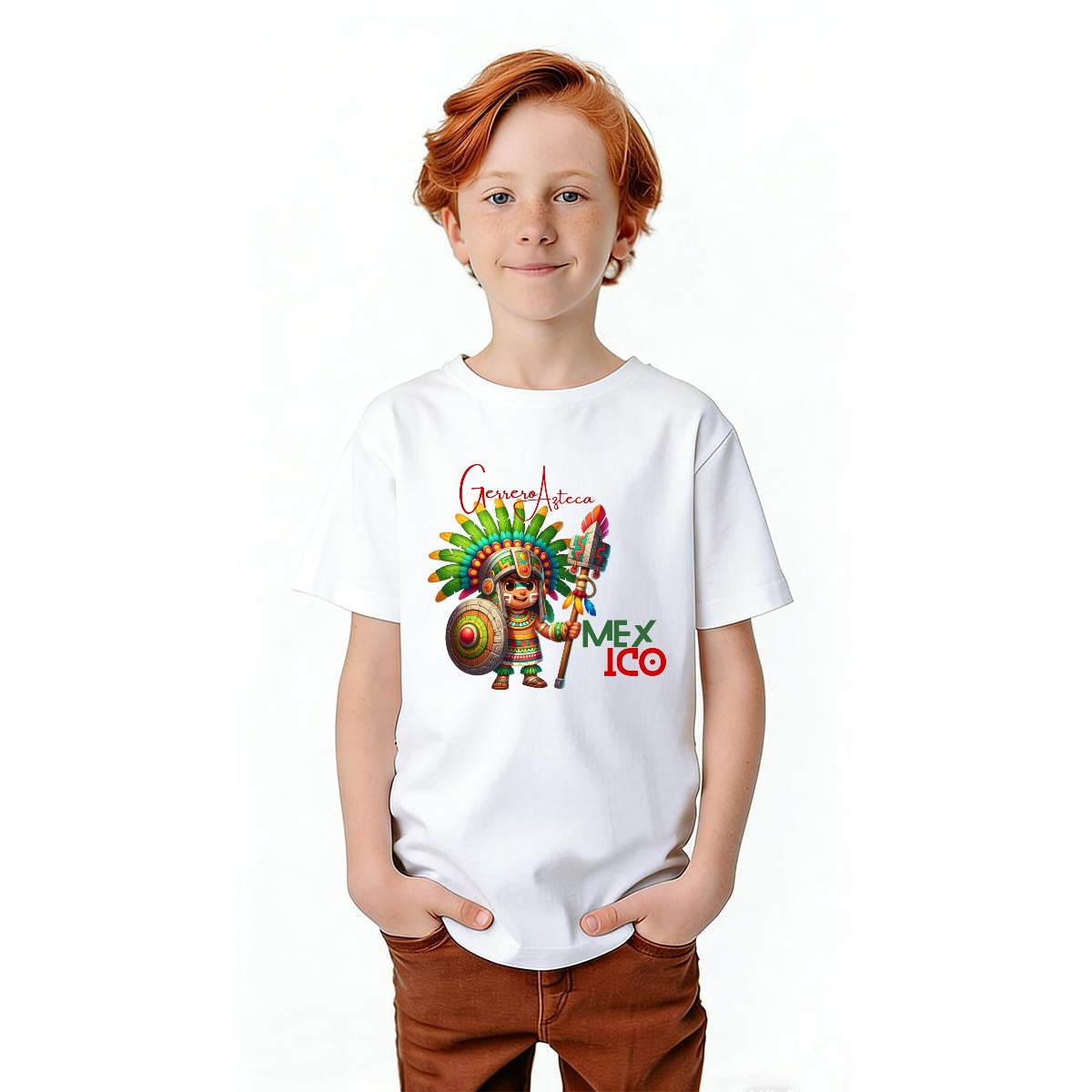 Camiseta Juvenil México – Playera Patriótica para Niños | Gildan 5000B