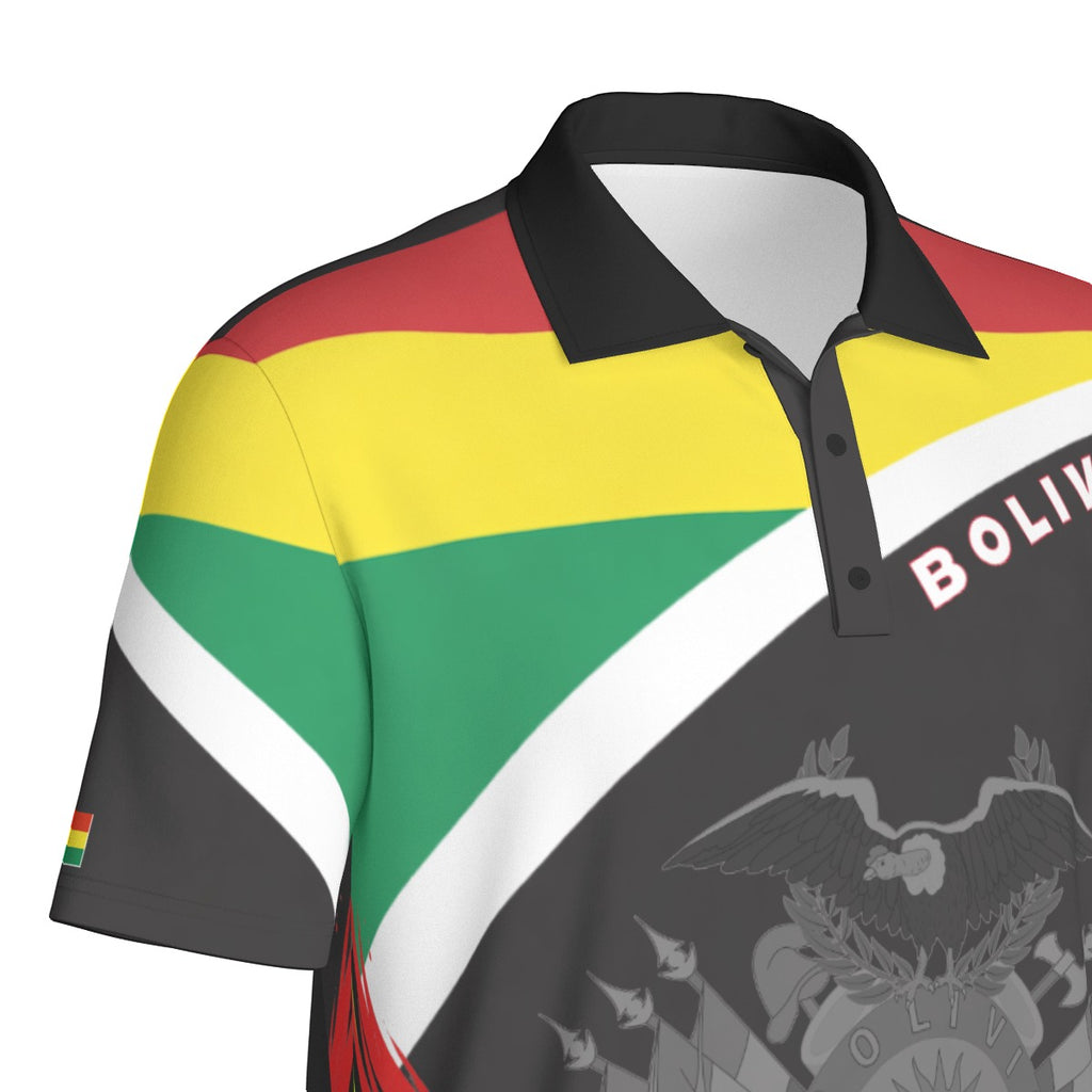 Polo Deportivo Bolivia Hombre –Diseño Patriótico