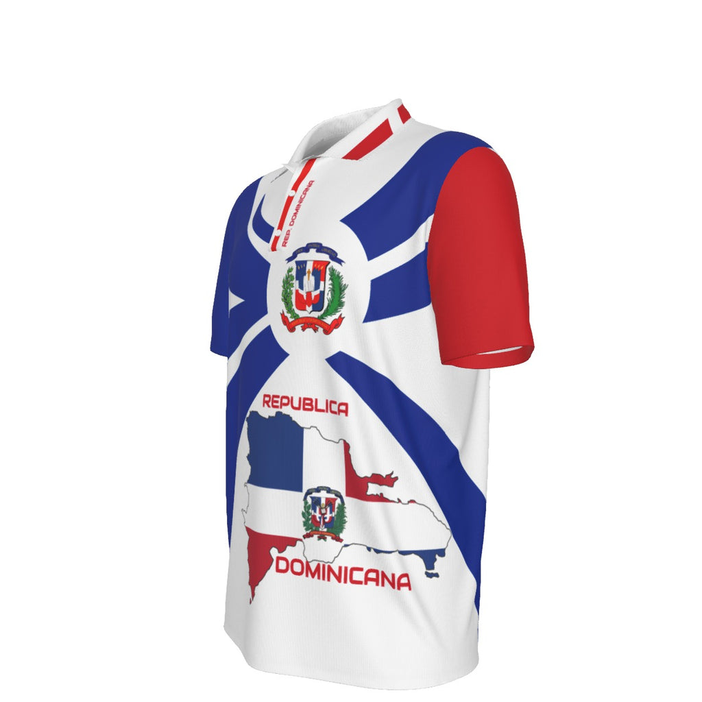 Camisa Polo República Dominicana – Mapa y Escudo Nacional Unisex