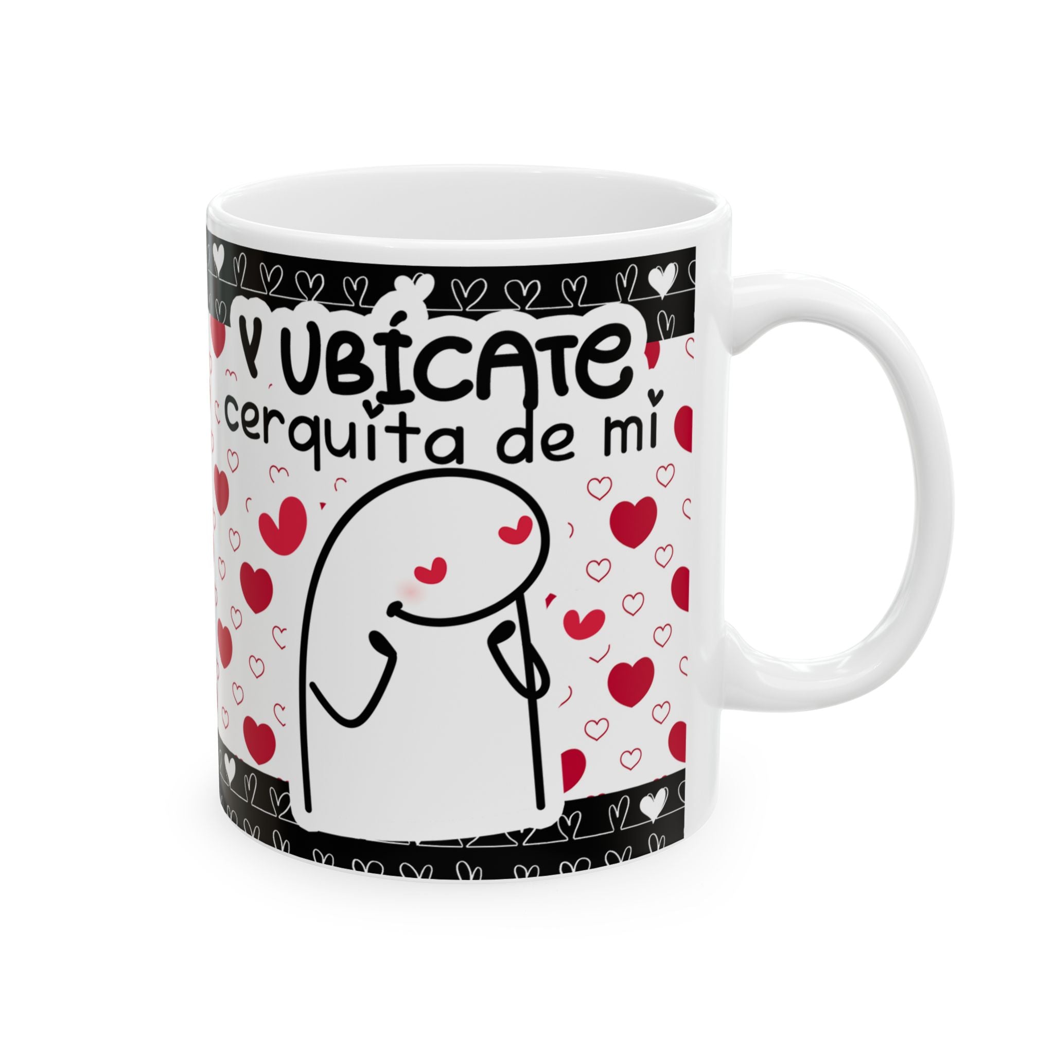 Taza San Valentín “Búscate un GPS y Ubícate Cerquita de Mí” Taza Divertida de Amor