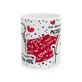 Mug San Valentín “Si Supieras Cuánto Pienso en Vos” Taza Divertida de Amor