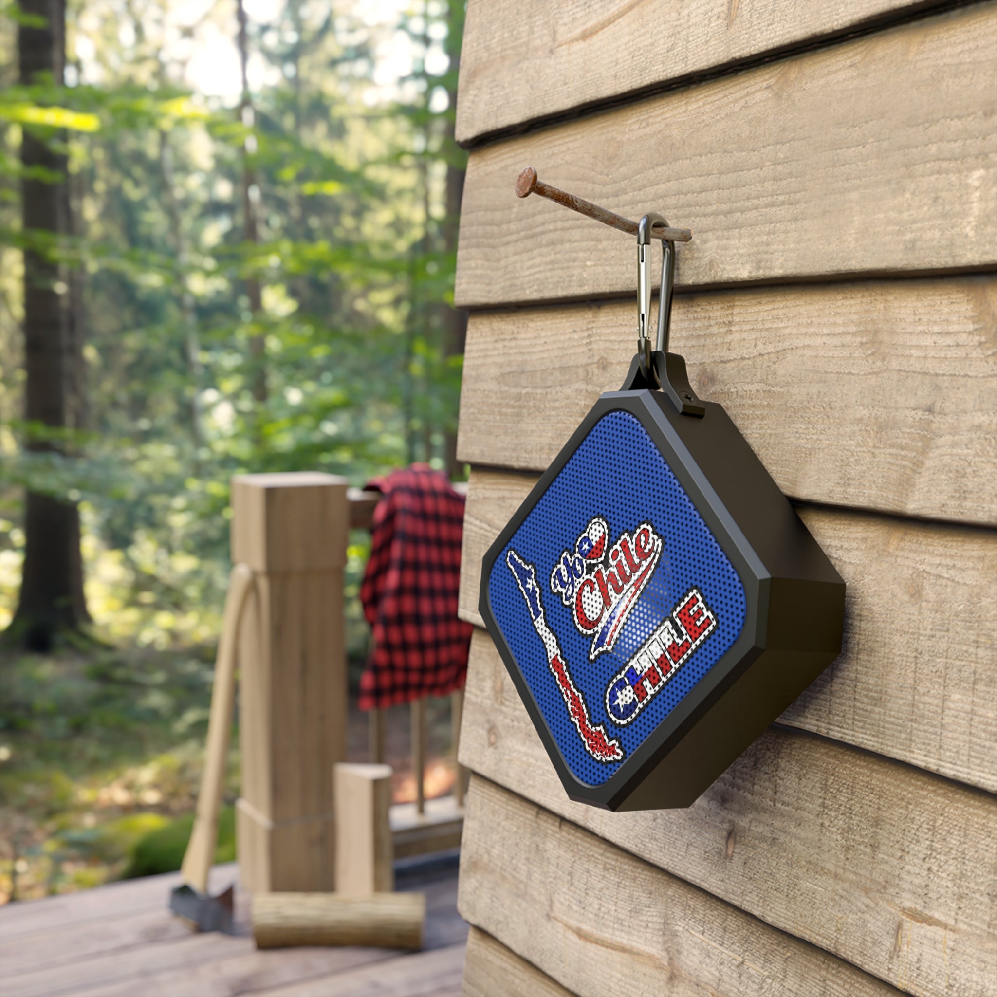 Bocina Bluetooth Chile Portátil Resistente al Agua Diseño Patriótico I Love Chile