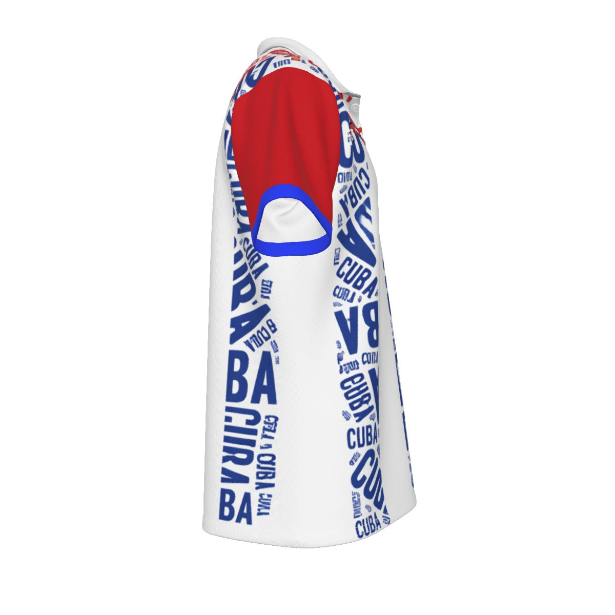 Polo Cuba estilo bandera tipográfico elegante para hombre