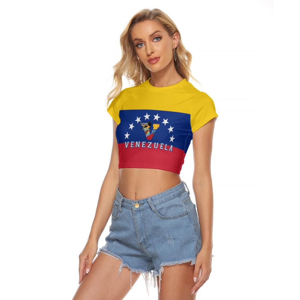 Crop Top Raglan Venezuela Mujer