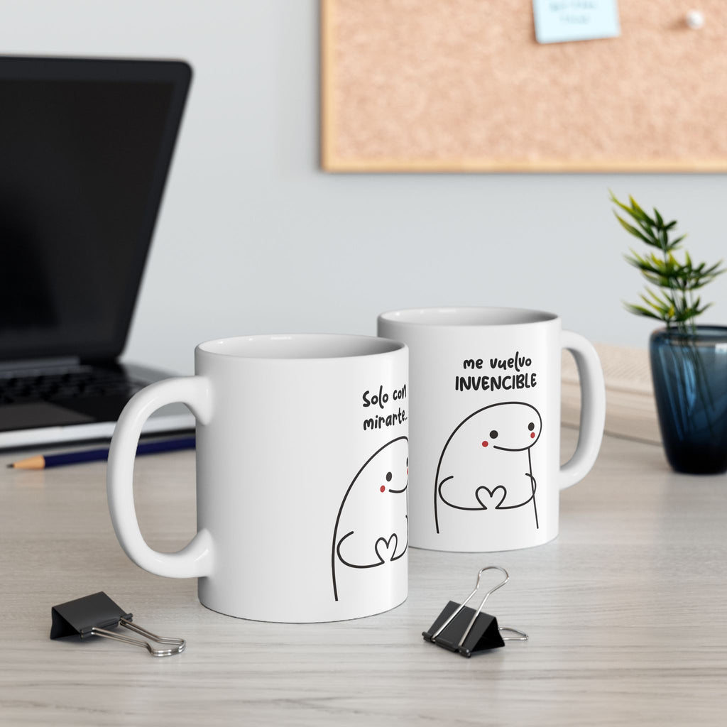 Taza San Valentin “Solo con Mirarte” Taza Romántica