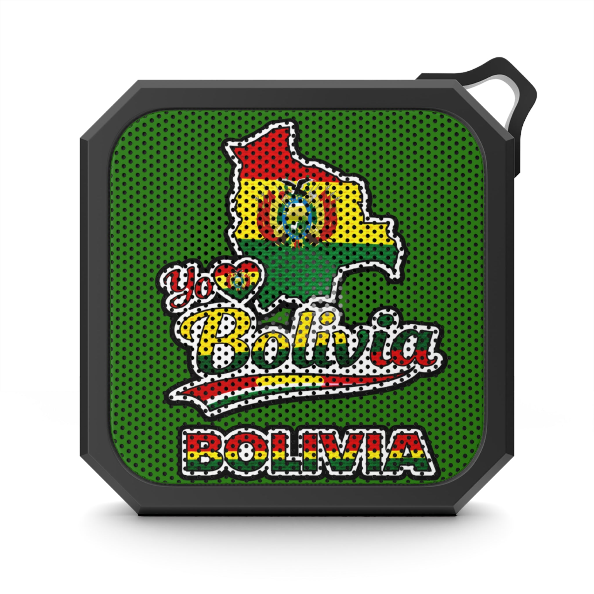 Bocina Bluetooth Bolivia Portátil Resistente al Agua Diseño Patriótico I Love Bolivia