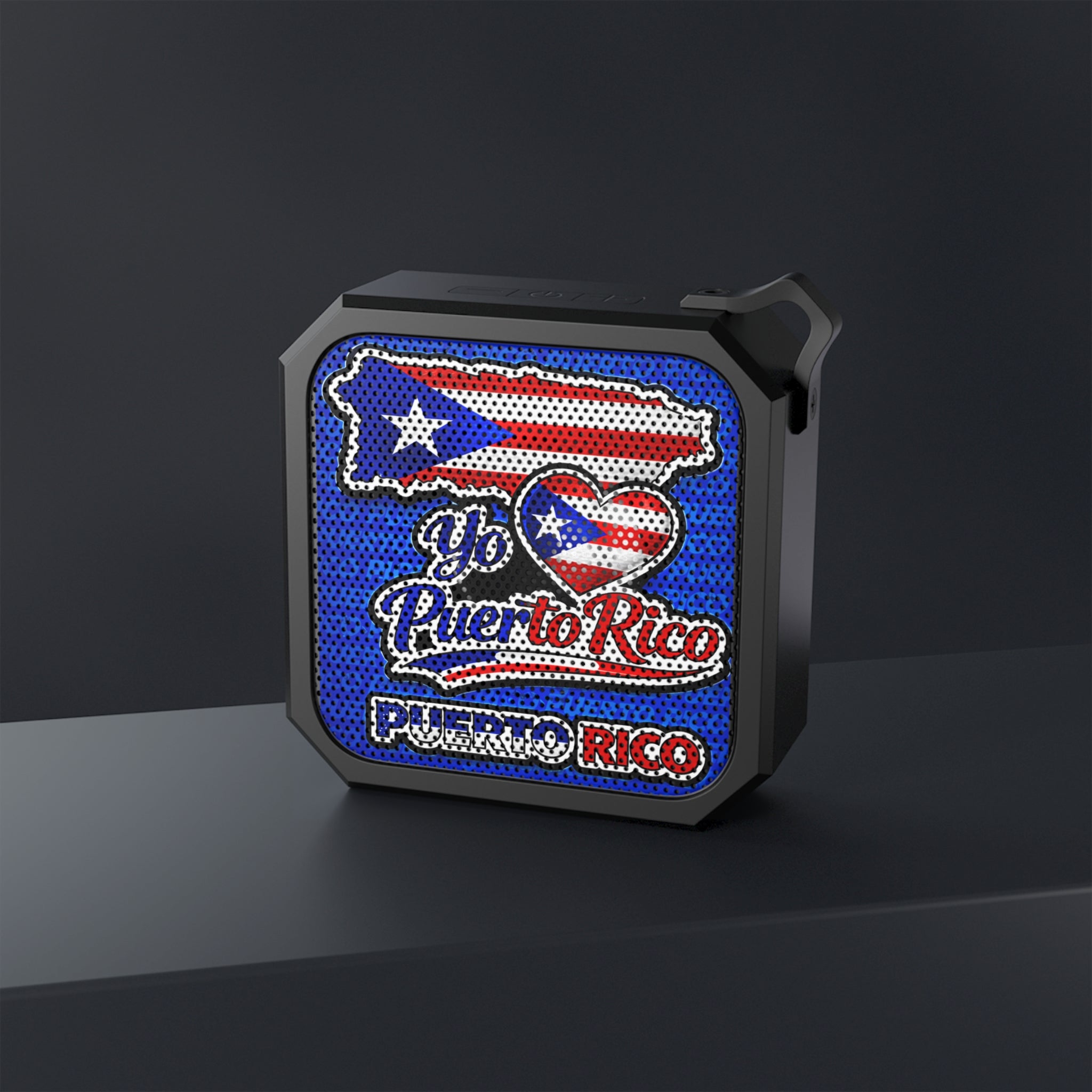 Bocina Bluetooth Puerto Rico Portátil Resistente al Agua Diseño Patriótico I Love Puerto Rico